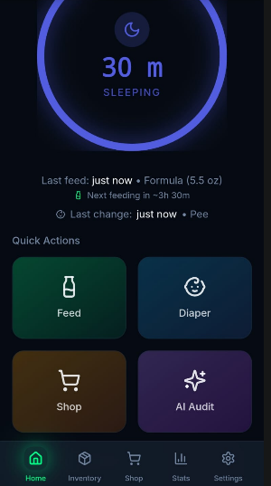 Home screen